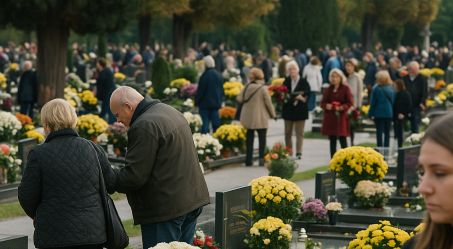 Hrvati ispunili groblja na blagdan Svih svetih