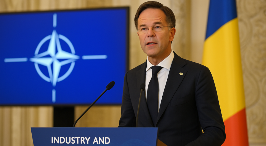 Secretarul general al NATO, Mark Rutte, a vizitat România: Cooperarea în domeniul apărării, pe ag...