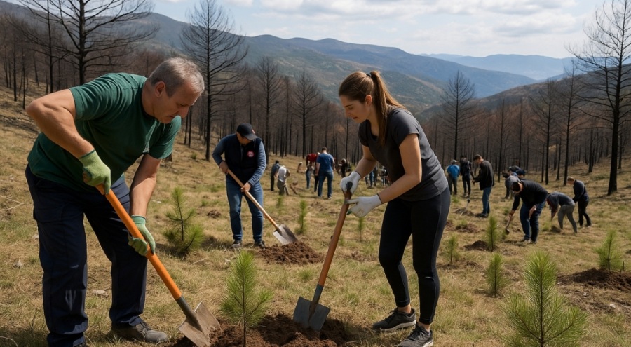 Bosna Hersek’te TİKA’dan yangın sonrası yeşil dönüşüm desteği