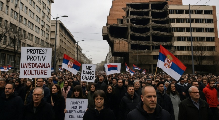 Belgrad’da Jared Kushner Projesine Protesto: Halk, Tarihi Alanın Satışına Tepkili