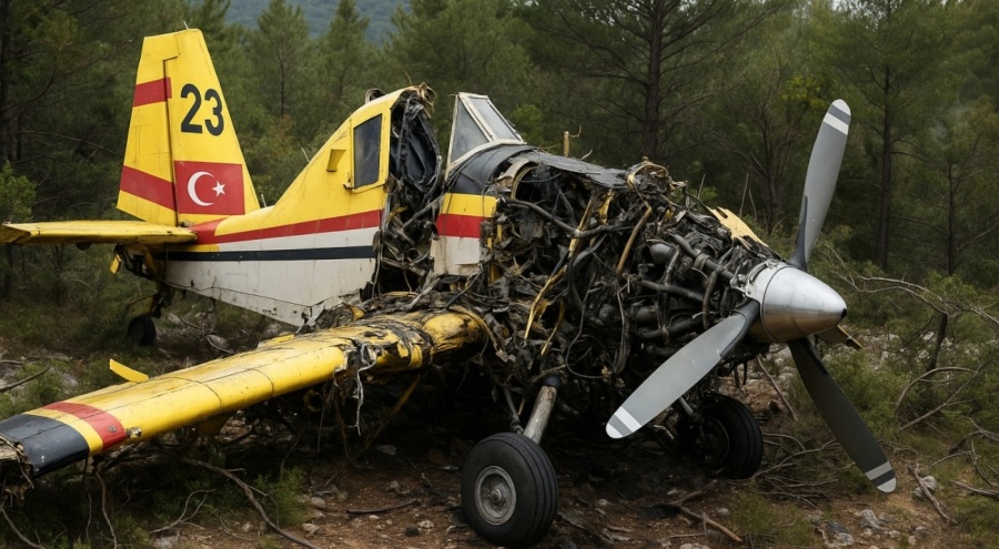 Turski protupožarni avion srušio se u Hrvatskoj: Pilot poginuo