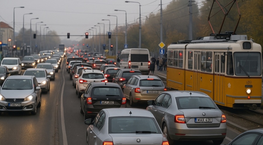 A budapesti tömegközlekedési sztrájk megbénította a várost: A reggeli forgalom teljesen leállt