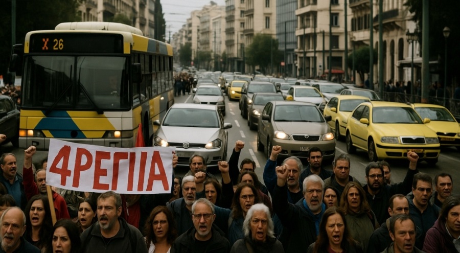 Η απεργία δημοσίων υπαλλήλων paralύει την Αθήνα: Οι μετακινήσεις σταμάτησαν για ώρες