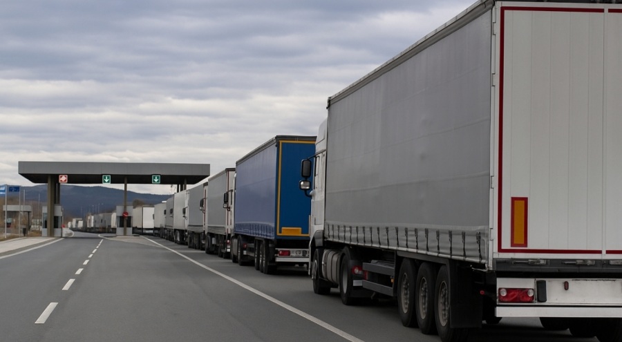 Bulgaristan–Yunanistan Sınırında TIR Kuyruğu 6 Saati Aştı