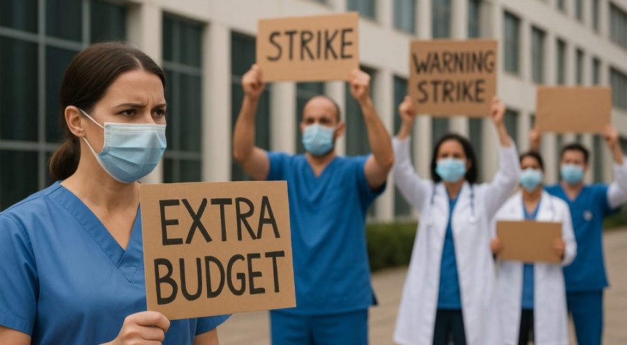 Zdravstveni radnici u Crnoj Gori stupili u jednodnevni štrajk upozorenja zbog zahtjeva za dodatnim budžetom