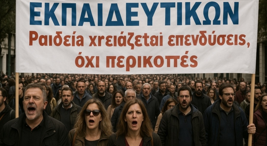 Atina’da Öğretmenlerden Büyük Protesto: Eğitim Bütçesindeki Kesintilere Tepki Büyüyor