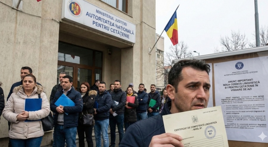 Vești proaste pentru cei care așteaptă cetățenia română: A început astăzi, certificatul B1 este acum obligatoriu!