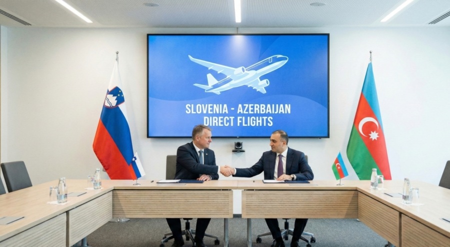 Nov zračni most med Slovenijo in Azerbajdžanom: Začeli so se pogovori o neposrednih letih