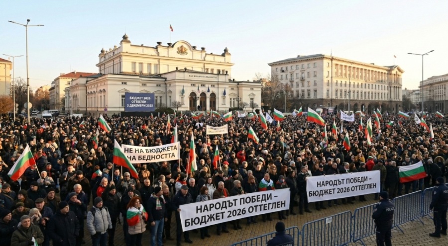 Sofya'da Halk Kazandı, Hükümet Pes Etti! Tartışmalı 2026 Bütçesi Resmen Geri Çekildi