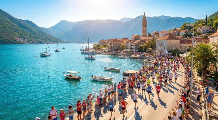 Adriyatik Kıyıları Koşuculara Kaldı: Bokeški Maratonu Boka Körfezi’ni Karnavala Dönüştürdü!