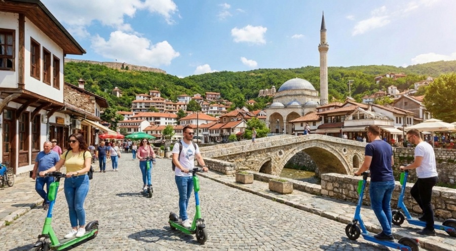 Revolucioni i Transportit në Kosovë: Rrjeti i Parë i "E-Scooter" fillon Shërbimin në Prishtinë dh...