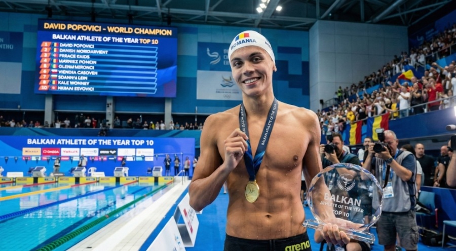 Balkanların Gururu David Popovici! Romen Yıldız 2025 Yılının En İyi 10 Sporcusu Arasında