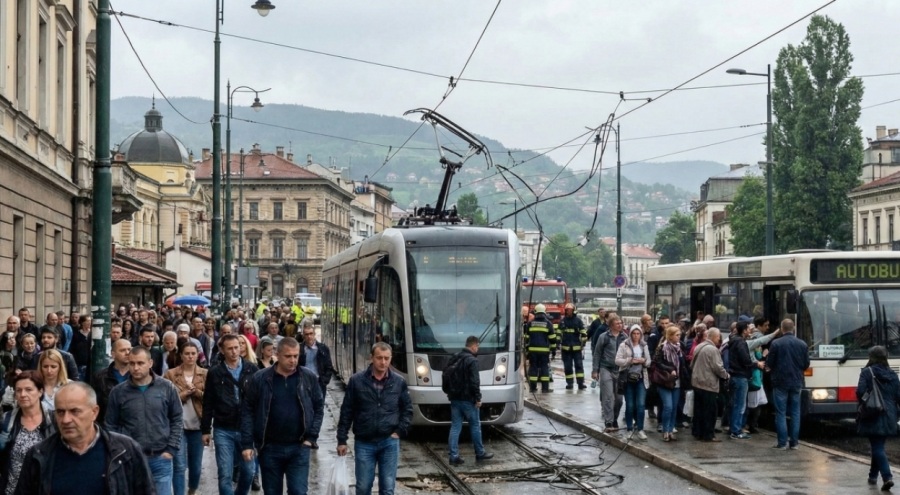 Saraybosna’da Hayat Durdu: Başkentte Ulaşım Kaosu ve Binlerce Mağdur!