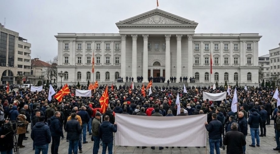 Kuzey Makedonya’da Hayat Durma Noktasında: Sendikalar Resti Çekti! 20 Ocak’ta Genel Grev Çanları Çalıyor